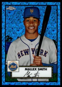 Mini diamante azul Mallex Smith 2021 Topps cromo platino aniversario #450 - Imagen 1 de 2