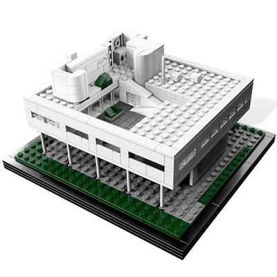 MOC Building Blocks Set for 21014 Villa Savoye Architecture Model Toys Bricks - Image 1 of 3