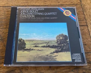 Chausson: Itzhak Perlman Jorge Bolet Juilliard String Quartet (CD, 1983) Concert - Picture 1 of 3