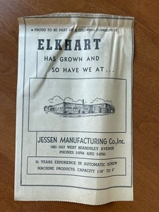 Jessen Manufacturing Screw Machine Products 1958 Newspaper Ad Clipping Elkhart - Picture 1 of 5