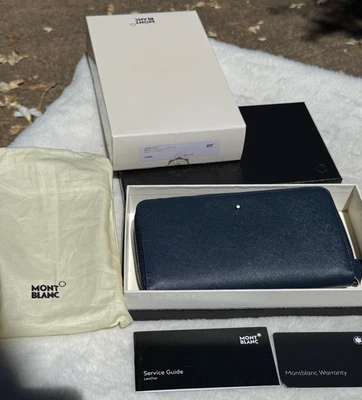 Cartera Montblanc Sartorial con cierre de cremallera, 12cc, REF 128589 Foto 1 de 4