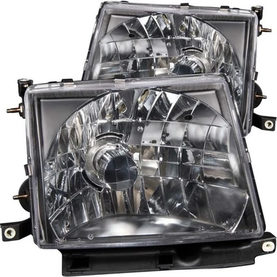 Faros de cristal ANZO negros para Toyota Tacoma 1997-2000 Foto 1 de 4