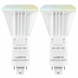 Luxrite Vertical PL LED CFL Replacement 3 Color Selectable 1450 Lumens 2-Pack - Picture 1 of 6