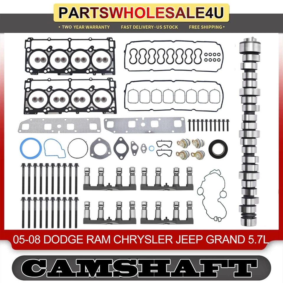 NON MDS Lifters Cam gasket heads Kit for 03-08 Chrysler Dodge Ram 1500 5.7 Hemi — 第 1/4 张图片
