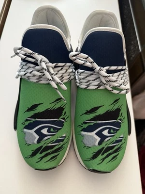 Zapatos sin cordones Seattle Seahawks para mujer talla 7,5 para niños talla 5,5 nunca usados Foto 1 de 3