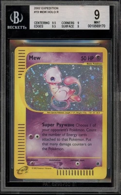 Pokemon Mew Expedition Holo Rare #19 CHIPPED SLAB BGS 9 Mint - Image 1 of 2