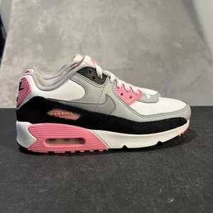 Nike Air Max 90 scarpe sneakers ragazzo taglia 6 anni bianco grigio rosa LTR GS CD6864-104 - Foto 1 di 10