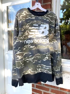 New Balance Athletics Camouflaged Crew Sweater Multicolour size XL faded - Foto 1 di 9