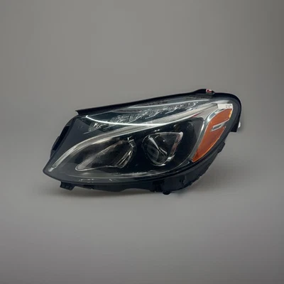 2015 2018 MERCEDES-BENZ C CLASS LEFT HAND DRIVER SIDE HEADLIGHT WITH LED LH OEM⭐ Foto 1 de 4
