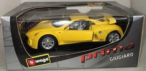 Bburago Giugiaro Design Prima Diecast Giallo 1:18 03313 Nuovo - Foto 1 di 12