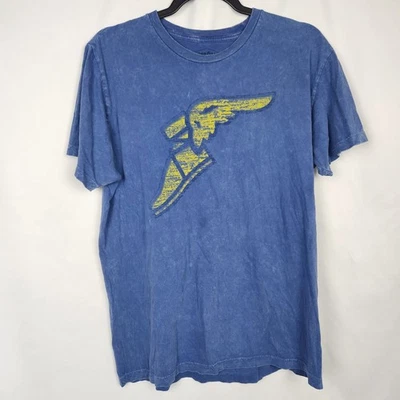 Camiseta azul marino amarilla buen año 2018 camisa algodón manga talla grande Foto 1 de 4