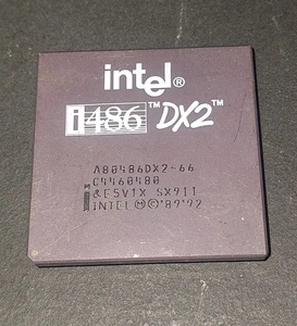 VINTAGE CPU 486 DX2 50 INTEL TESTED PROCESSOR PGA 168 RETRO PC DOS SOCKET 1 2 3 - Foto 1 di 2