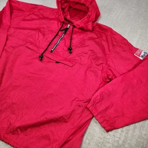 Vintage Marlboro Jacke Erwachsene Large Anorak rot packbar Windbreaker 90er Promo - Bild 1 von 10