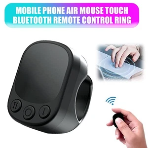 Fingertip Wireless Bluetooth Fernbedienung Air Mouse Scrollen Seite Tu🔥US - Bild 1 von 15