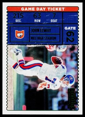 2022 Panini Contenders #GDT-JEL John Elway Game Day Ticket Denver Broncos - Image 1 of 2