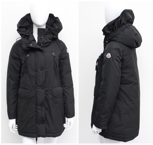 Autentico parka donna MONCLER Clayto piumino nero RARO 0 vestibilità XS S