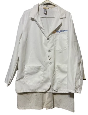 Lot of 4 Lab Coats, 3 Red Kap “Bright Ideas Jackets, 1 Landau XL Pockets STAINS - Image 1 of 4