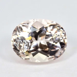 1.51Ct Oval_Outstanding Quality Unheated Peach Color Morganite Gemstone - Picture 1 of 1