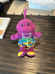 Bathtime Barney 2001 Bath Toy Vintage Plush Swimming Trunks Water Stuffed Animal - Picture 1 of 4