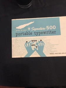 MONTGOMERY WARD "SIGNATURE" 300T PORTABLE TYPEWRITER GUIDE FOR USE SEE PICS - Picture 1 of 6