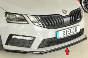 Rieger Spoilerlippe für Skoda Octavia RS 5E Frontspoiler Schwert schwarzglanz - Bild 1 von 5
