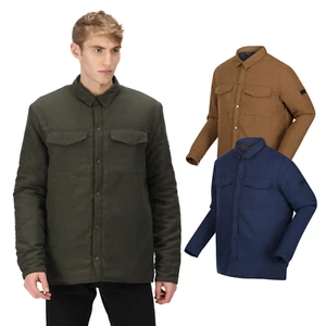Regatta Mens Gawayne Insulated Wool Effect Winter Shirt - Picture 1 of 24