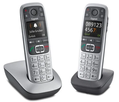 Gigaset E560 DUO-SET mit 2 schnurlosen Zusatz-Mobilteilen - Bild 1 von 3