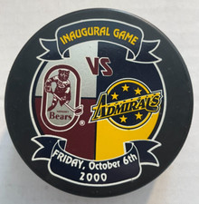 Norfolk Admirals (AHL) Inaugural Game Souvenir Puck (Friday, October 6, 2000)