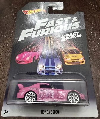 Hot Wheels 2018 Fast & Furious Honda S2000 Pink #1/6 Suki (Lot of 1) *NEW* - Image 1 of 2