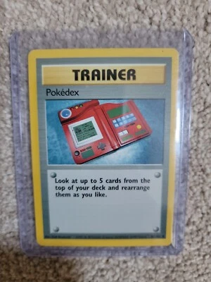 Pokemon Pokedex 87/102 Base Set Rare Trainer WOTC Pokemon Card Cased Since 99  - Image 1 of 4