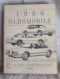 Oldsmobile Cutlass Supreme 1986, salón, manual de servicio de crucero personalizado volumen #1 - Imagen 1 de 3