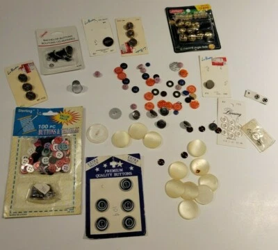 150+ Assorted Vintage Buttons & Jingle Bells for Sewing Crafts & Art Projects - Image 1 of 4