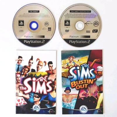 The Sims & The Sims Busting Out Playstation 2 | Discs & Manuals Only | Tested - Image 1 of 4