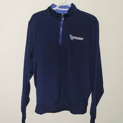 NWT Fairway Greene Tech 1/4 Zip Pullover Men's Size Medium Blue Embroidered Logo - Image 1 of 4