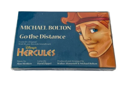 Disney Hercules Michael Bolton Go The Distance Cassette 1997 nuevo sellado Foto 1 de 3