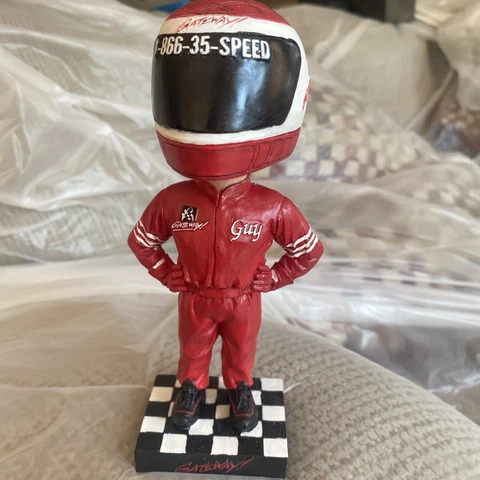 Hard to Find 2003 Gateway Speedway Gateway Guy Bobblehead New In Box Free Ship Cover
