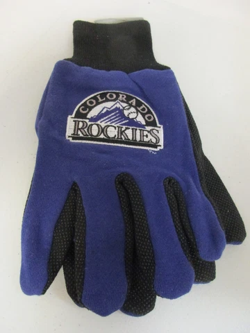 Colorado Rockies 2 Tone Non-Slip Utility Gloves MLB Baseball Cover
