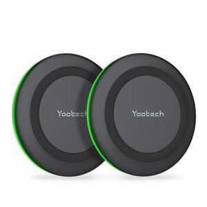 [2 Pack] Wireless Charger,10W Max Fast Wireless Charging Pad Compatible with ...
