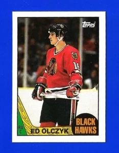 1987-88 Topps HOCKEY #104 ED OLCZYK NRMINT+ CHICAGO BLACKHAWKS (TM1) - Picture 1 of 2