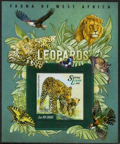 Sierra Leone #3267 Mint Never Hinged S/Sheet - Leopards Cover