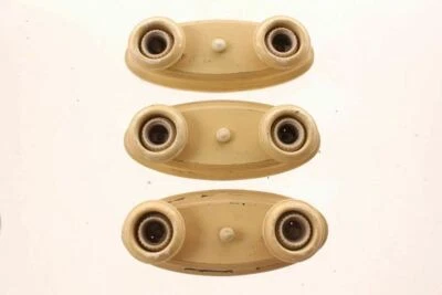3 Antique Oval Bakelite With  Double Ceramic Socket Ceiling Light Fixtures - Image 1 of 4