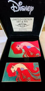 LE100 Jumbo Little Mermaid Disney Pin/Litho Ariel Reflection Acme Platinum ver - Picture 1 of 14