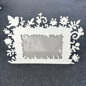 Typo Whimsy Pretty Nature Forest Bird Metal Standing Photo Frame 26cm x 18cm - Picture 1 of 10
