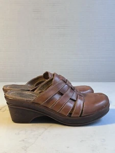 Dr Scholls Brenna Tan Double Air-Pillo Leather Comfort Mule Women's Size 6 - Picture 1 of 8