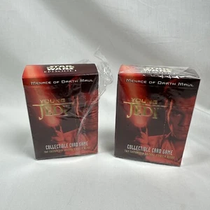 Star Wars CCG Young Jedi Menace of Darth Maul Starter Decks (2 Packs - One Open) - Picture 1 of 3