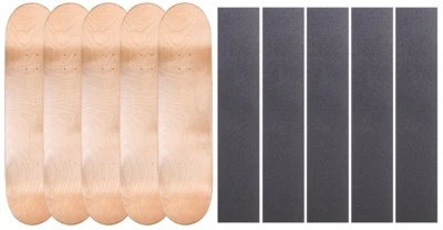 Deck de skate 5 PK cal 7 bordo multicolorido 7,75" 8" 8,25" 8,5" com fita adesiva - Imagem 1 de 4