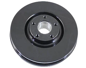 BLACK Cast Iron FRONT BRAKE DRUM for Harley 1967 - 1972 Glide Shovel & Servi-Car - Imagen 1 de 1