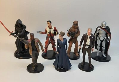 Star Wars Figuras Disney Store PVC Juego Topper Lote de 7 Chewbacca Foto 1 de 4
