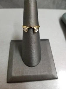 Diamond Wrap/Enhancer. 14kt Yellow Gold. - Picture 1 of 5