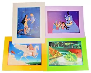 LITOGRAFIE DISNEY Pocahontas Aladdin Ercole Flubber ologramma 3D commemorativo - Foto 1 di 10